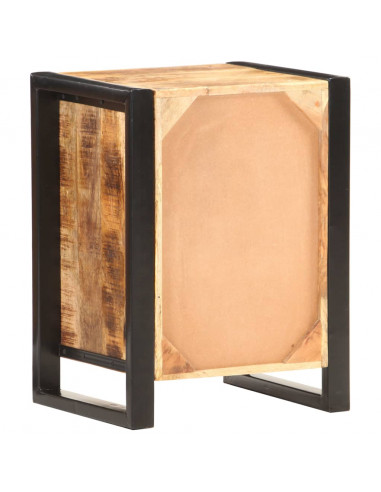 Comodino 40x35x55 cm in Legno Massello di Mango