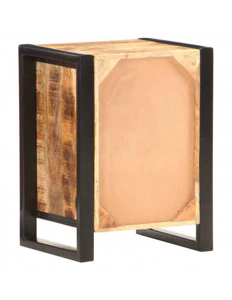 Comodino 40x35x55 cm in Legno Massello di Mango