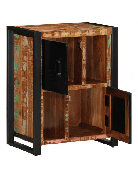 Credenza Multicolore 55x35x70 cm in Legno Massello Recupero