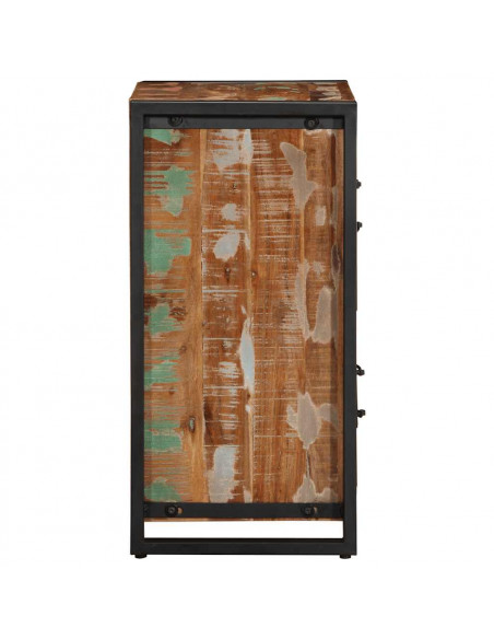 Credenza Multicolore 55x35x70 cm in Legno Massello Recupero