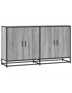 Credenza Grigio Sonoma 134x35x76 cm in Truciolato