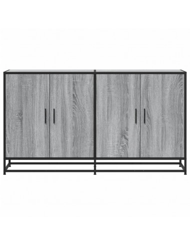 Credenza Grigio Sonoma 134x35x76 cm in Truciolato