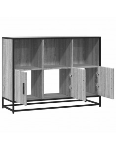 Credenza Grigio Sonoma 100x35x76 cm in Legno Multistrato