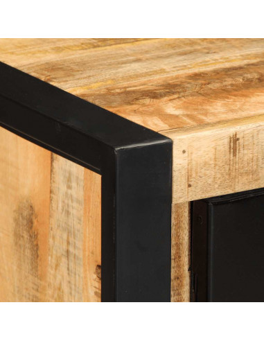 Credenza 55x35x70 cm in Legno Massello di Mango Grezzo