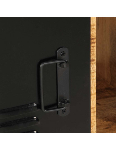 Credenza 55x35x70 cm in Legno Massello di Mango Grezzo