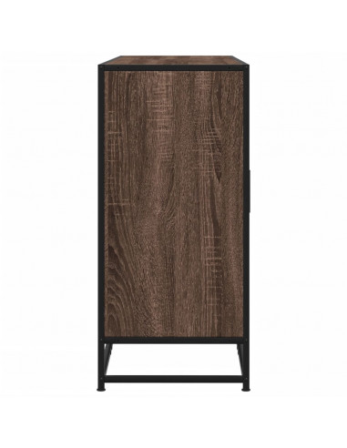 Credenza Rovere Marrone 134x35x76 cm in Truciolato