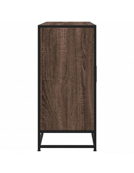 Credenza Rovere Marrone 134x35x76 cm in Truciolato