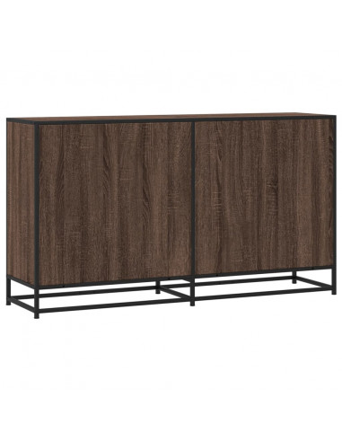 Credenza Rovere Marrone 134x35x76 cm in Truciolato