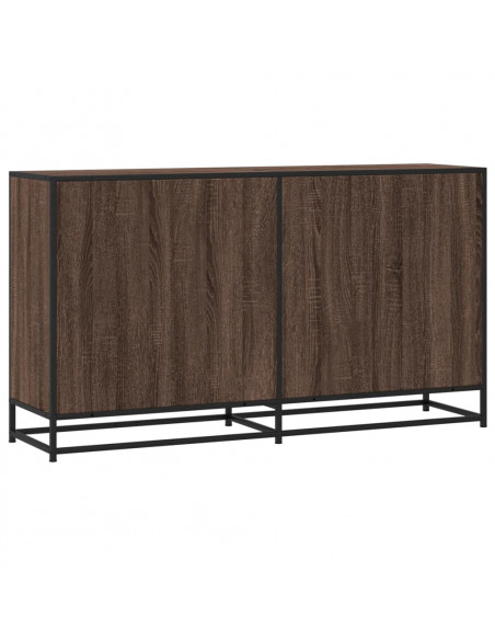Credenza Rovere Marrone 134x35x76 cm in Truciolato