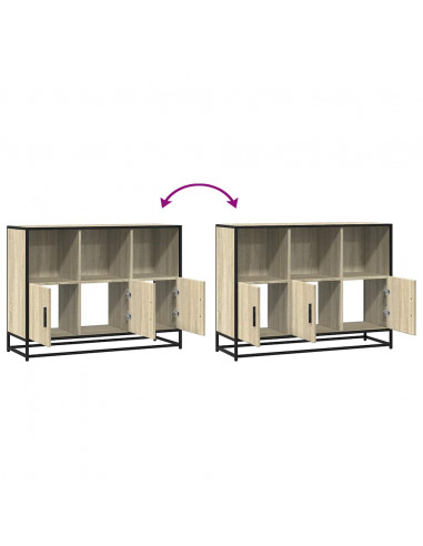 Credenza Rovere Sonoma 100x35x76 cm in Legno Multistrato