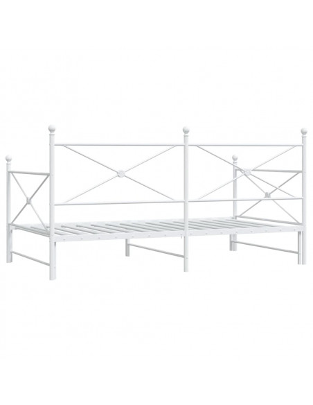 Divano Letto Estraibile senza Materasso 100x200 cm in Acciaio