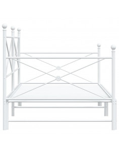 Divano Letto Estraibile senza Materasso 100x190 cm in Acciaio