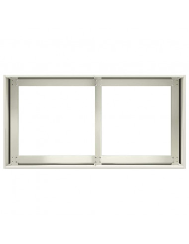 Fioriera Bianca 80x40x40 cm in Acciaio Laminato a Freddo