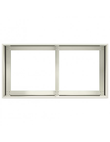 Fioriera Bianca 80x40x40 cm in Acciaio Laminato a Freddo