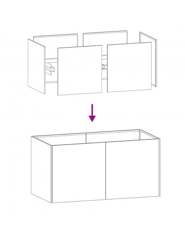 Fioriera Bianca 80x40x40 cm in Acciaio Laminato a Freddo