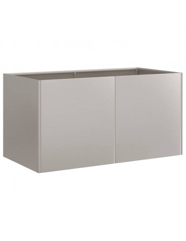 Fioriera Arrugginita 80x40x40 cm in Acciaio Corten