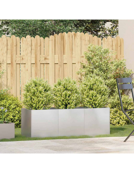Fioriera 120x40x40 cm in Acciaio Inox