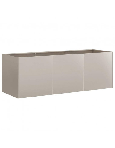 Fioriera Arrugginita 120x40x40 cm in Acciaio Corten