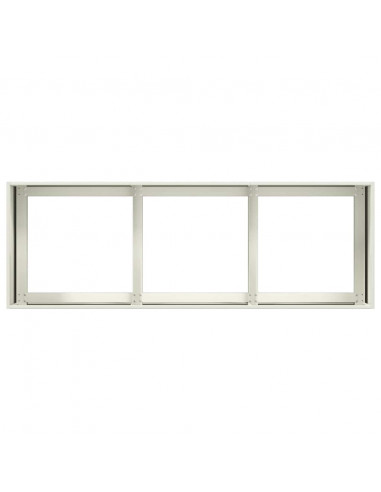 Fioriera Bianca 120x40x40 cm in Acciaio Laminato a Freddo