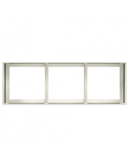 Fioriera Bianca 120x40x40 cm in Acciaio Laminato a Freddo