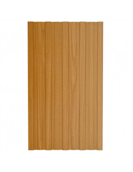Pannelli da Tetto 36 pz in Acciaio Zincato Naturale 80x45 cm