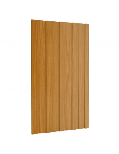 Pannelli da Tetto 36 pz in Acciaio Zincato Naturale 80x45 cm