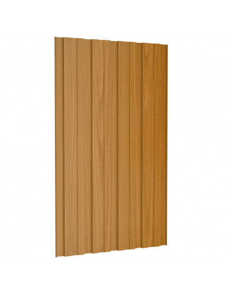 Pannelli da Tetto 36 pz in Acciaio Zincato Naturale 80x45 cm
