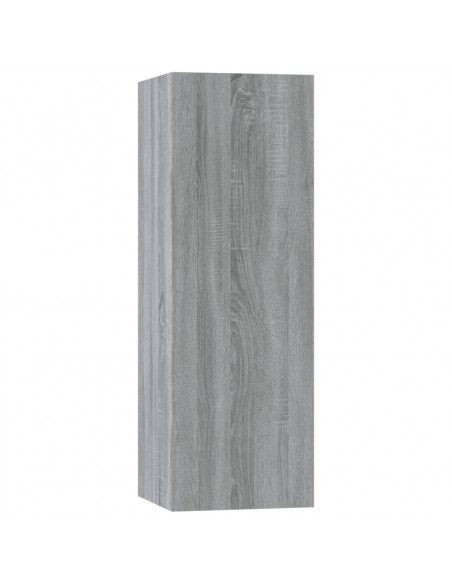 Set di Mobili Porta TV 5 pz Grigio Sonoma in Legno Multistrato