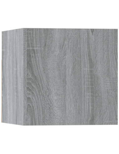 Set di Mobili Porta TV 5 pz Grigio Sonoma in Legno Multistrato