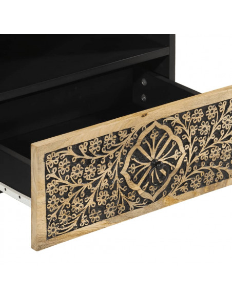Mobile Porta TV 80x33x46 cm in Legno Massello di Mango