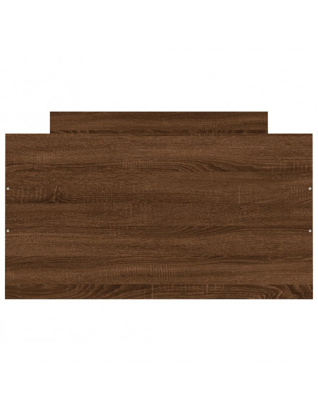 Giroletto con Testiera e Pediera Rovere Marrone 100x200 cm