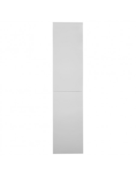 Armadio con Anta Scorrevole Grigio Chiaro 90x40x180 cm Acciaio