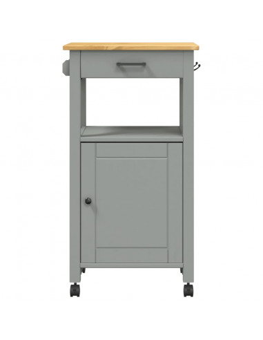 Carrello da Cucina MONZA 48x40x90 cm in Legno Massello di Pino