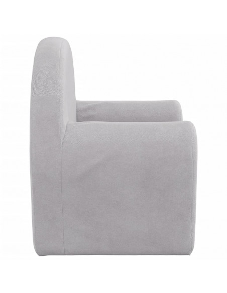 Divano Letto per Bambini Grigio Chiaro in Morbido Peluche