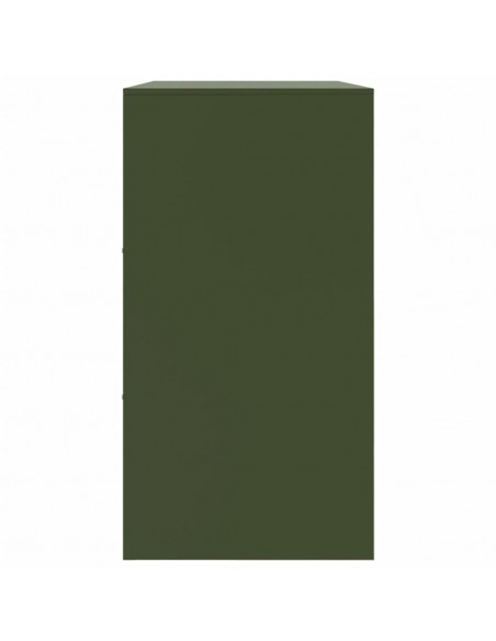Credenza Verde Oliva 99x39x73 cm in Acciaio