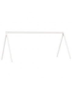 Letto a Soppalco con Tetto Bianco 90x190 cm in Legno di Pino 2