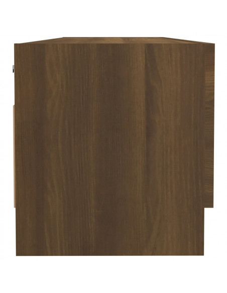 Armadio Rovere Marrone 100x32,5x35 cm in Legno Ingegnerizzato