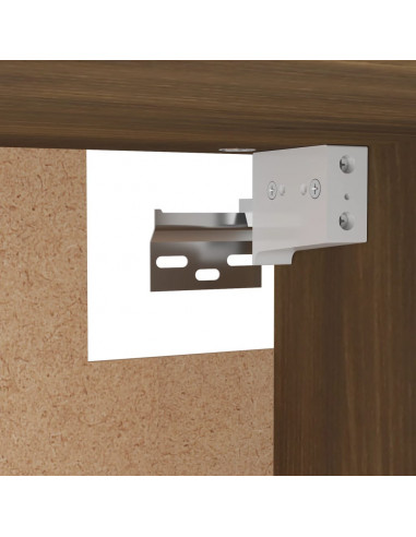 Armadio Rovere Marrone 100x32,5x35 cm in Legno Ingegnerizzato