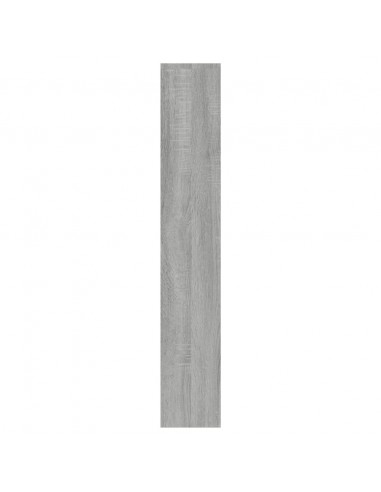 Scarpiera con Specchio a 3 Livelli Grigio sonoma 63x17x102,5 cm