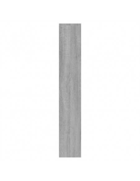 Scarpiera con Specchio a 3 Livelli Grigio sonoma 63x17x102,5 cm