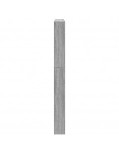 Scarpiera con Specchio a 5 Livelli Grigio Sonoma 63x17x169,5 cm 2
