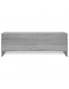 Armadio Grigio Sonoma 100x32,5x35 cm in Legno Ingegnerizzato 2