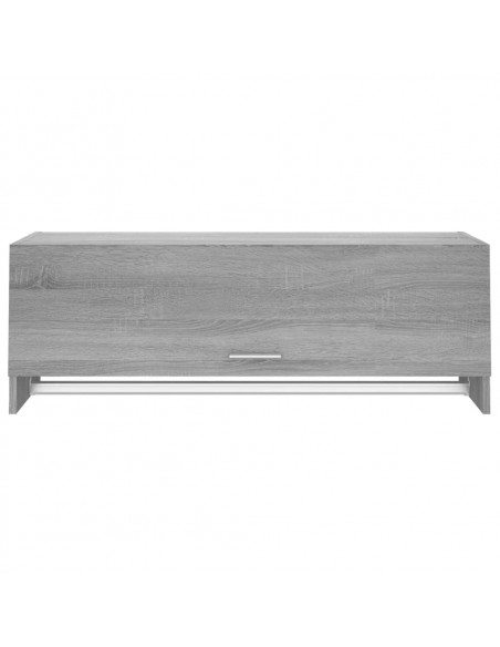 Armadio Grigio Sonoma 100x32,5x35 cm in Legno Ingegnerizzato