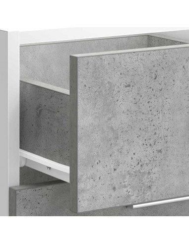 Armadio Inferiore Grigio Cemento 40x46x81,5cm Legno Multistrato