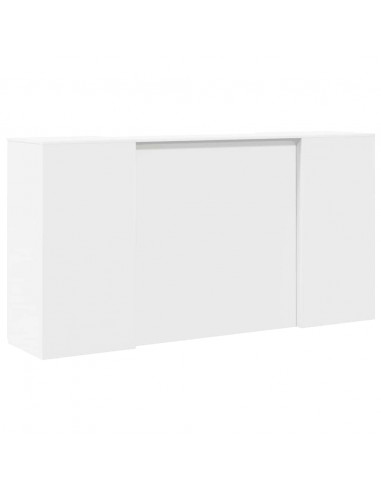 Banco Reception Bianco 200x50x103,5 cm in Legno Multistrato