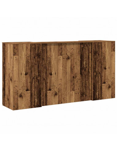 Banco Reception Legno Vecchio 200x50x103,5 cm Legno Multistrato