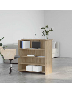 Banco Reception Rovere Sonoma 100x50x103,5 cm Legno Multistrato 2