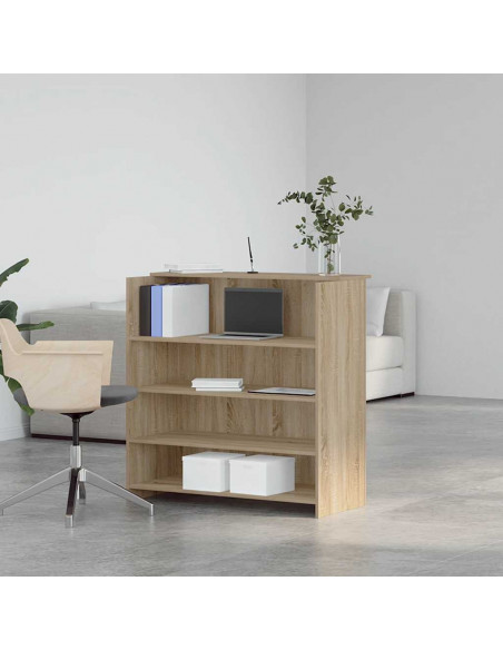 Banco Reception Rovere Sonoma 100x50x103,5 cm Legno Multistrato