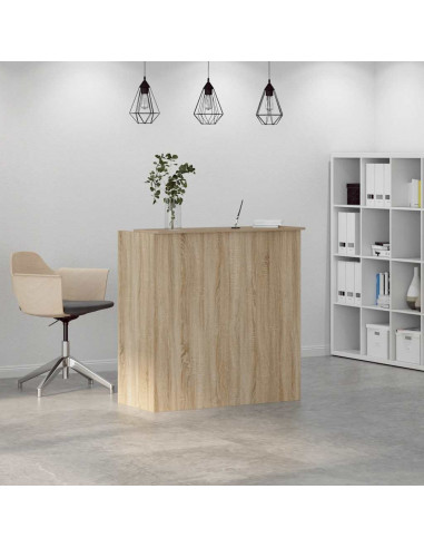 Banco Reception Rovere Sonoma 100x50x103,5 cm Legno Multistrato