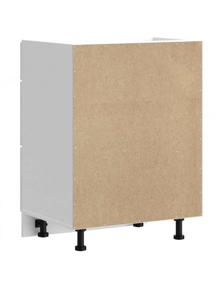 Base da Cucina Kalmar Bianco Lucido in Legno Multistrato